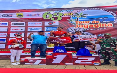 Selamat atas prestasinya - Pegi Maulida (X-OTKP-B) | Tour de JAYAGINA Cianjur 2022